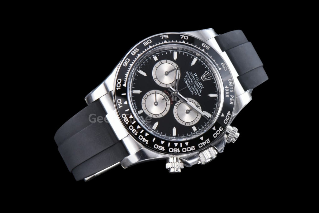 Daytona 126519 40mm SS BPF Black Bezel Grey Dial Black Subdial Black Oysterflex Strap SH4131