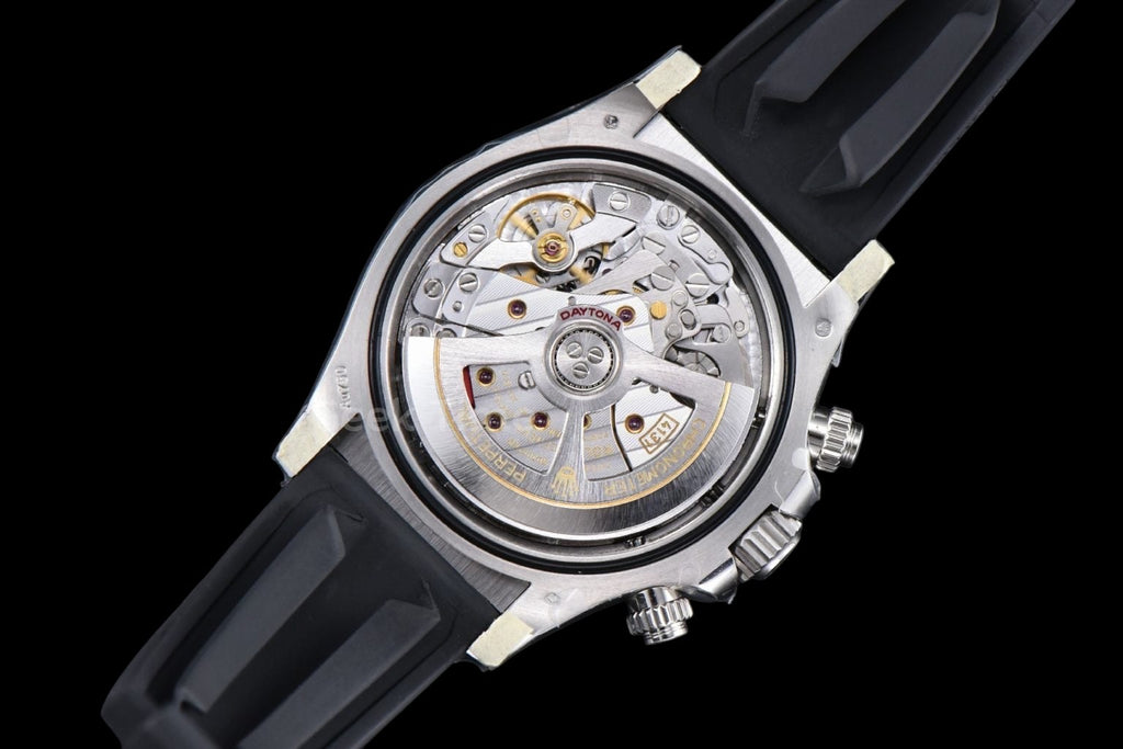 Daytona 126519 40mm SS BPF Black Bezel Grey Dial Black Subdial Black Oysterflex Strap SH4131