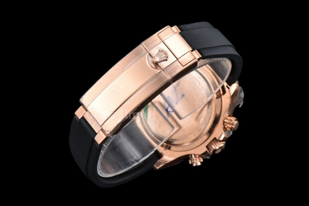 Daytona 126515 40mm RG BPF Black Bezel Black Dial RG Subdial Black Oysterflex Strap SH4131