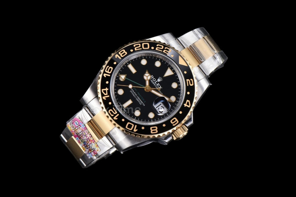 GMT Master II 116713 GRNR 40mm YG/SS Clean Black Bezel Black Dial Osyter Bracelet DD3186