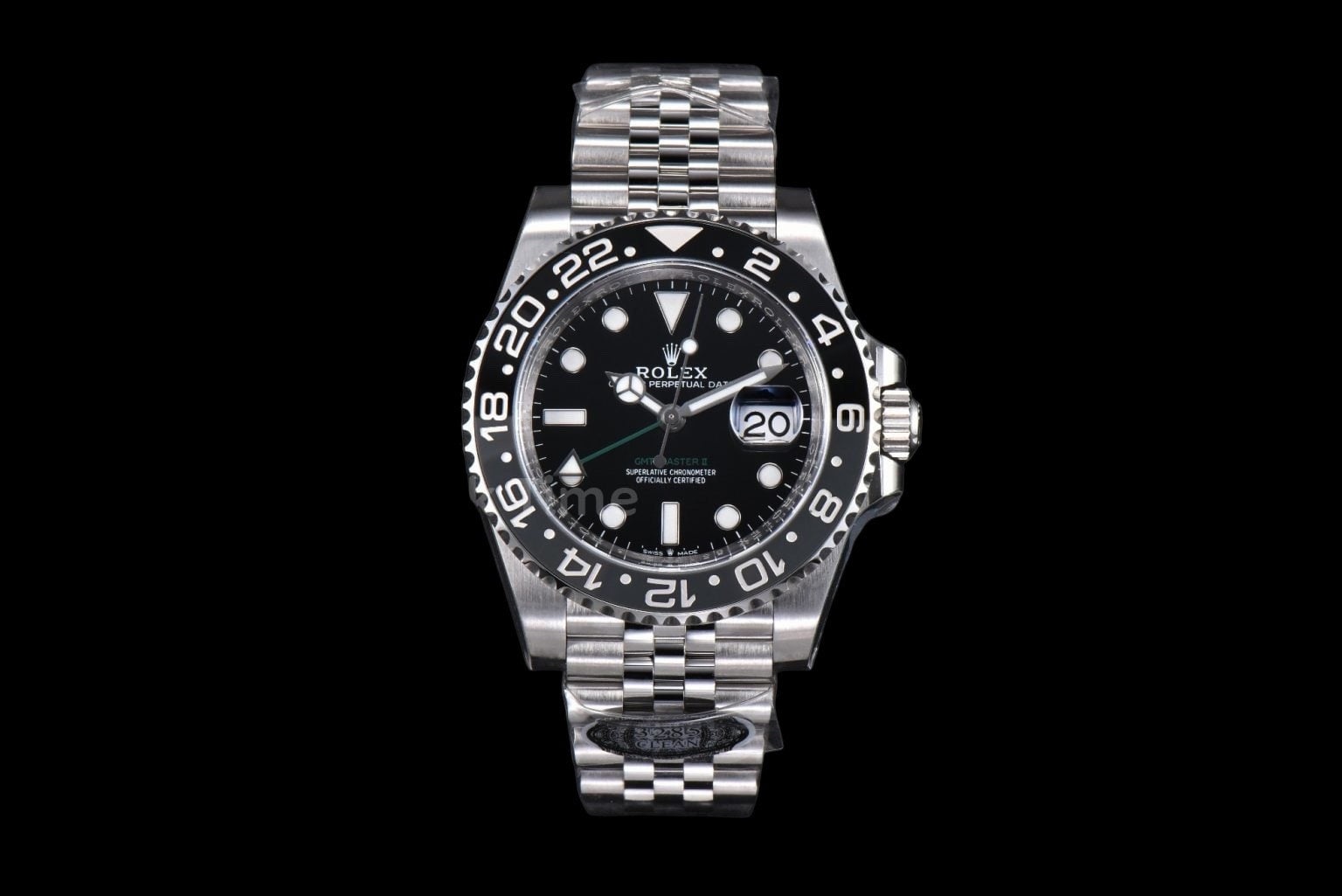 GMT Master II 126710 GRNR 40mm GMF 904L Black/Gray Bezel Black Dial Jubilee Bracelet VR3285