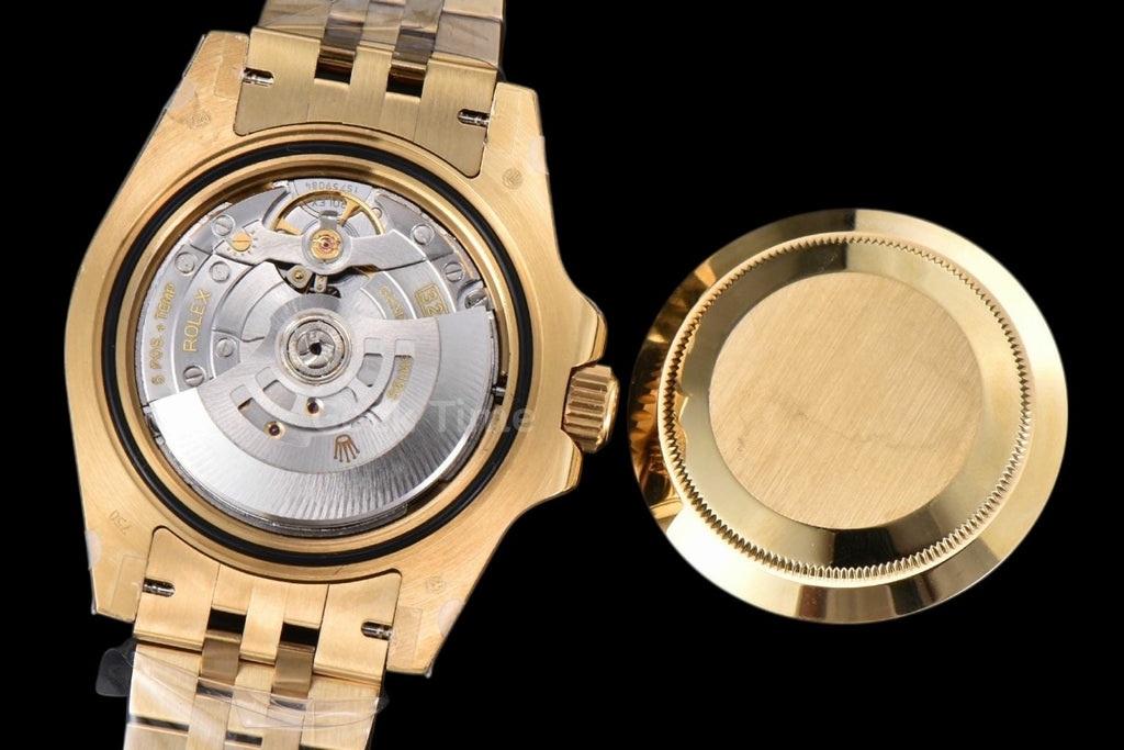 GMT Master II 126718 40mm GMF 904L YG Black Dial YG Jubilee Bracelet SH3285