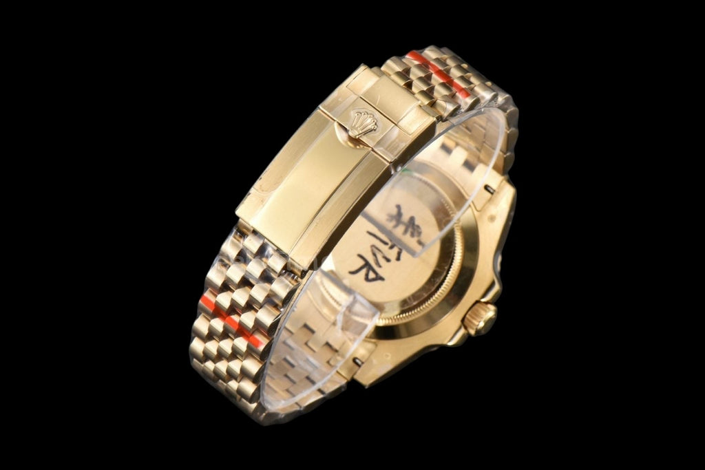 GMT Master II 126718 40mm GMF 904L YG Black Dial YG Jubilee Bracelet SH3285