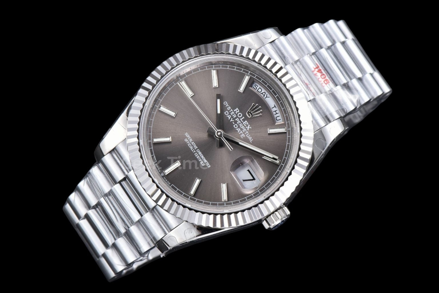 DayDate 40MM GMF Gray Dial Lume Marker President Bracelet A2836