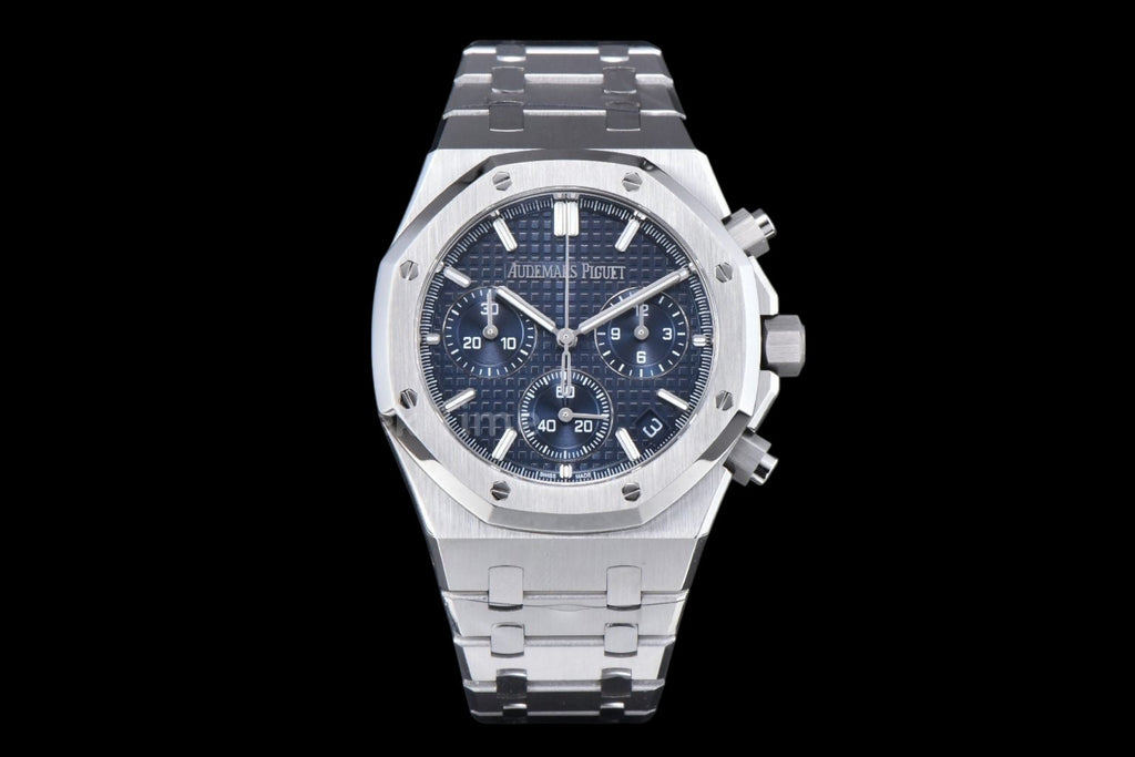Royal Oak Chronograph 26240 41mm APSF Blue Checkered Blue Subdial SS Bracelet SH4401 V1