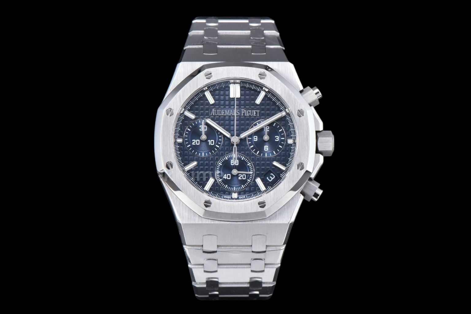 Royal Oak Chronograph 26240 41mm APSF Blue Checkered Blue Subdial SS Bracelet SH4401 V1