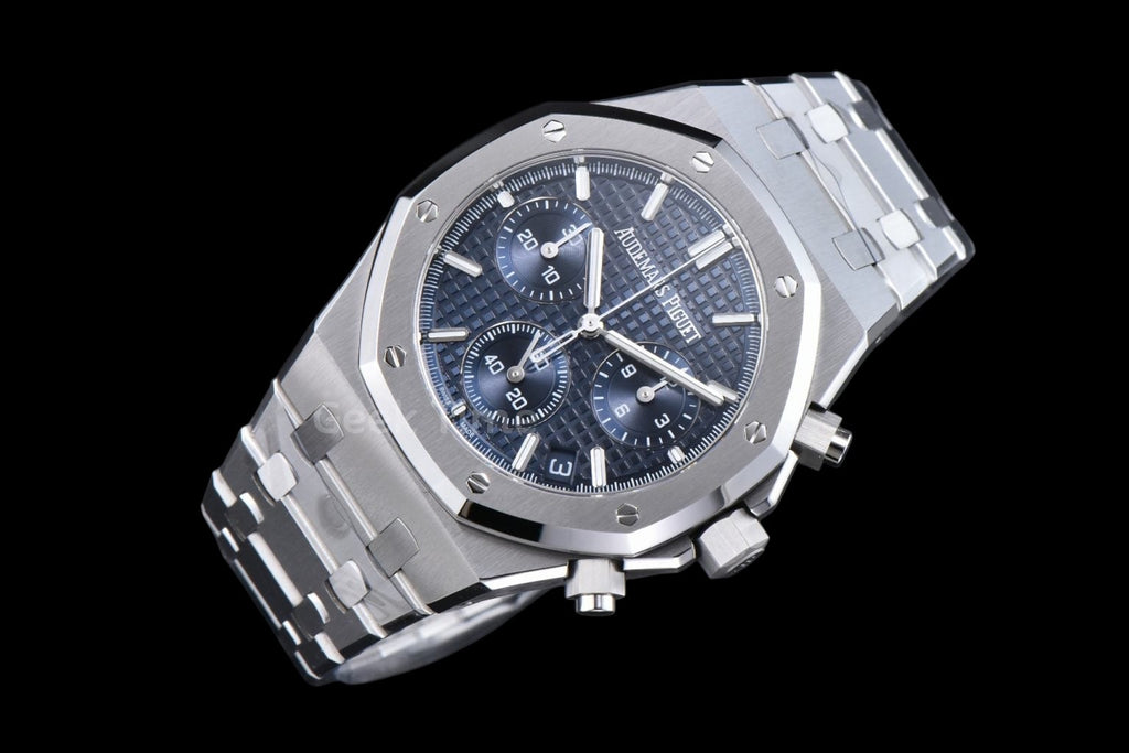 Royal Oak Chronograph 26240 41mm APSF Blue Checkered Blue Subdial SS Bracelet SH4401 V1