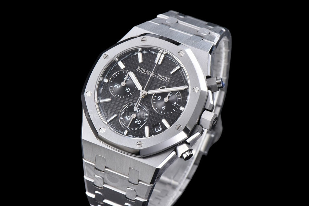 Royal Oak Chronograph 26240 41mm APSF Black Checkered Black Subdial SS Bracelet SH4401 V1