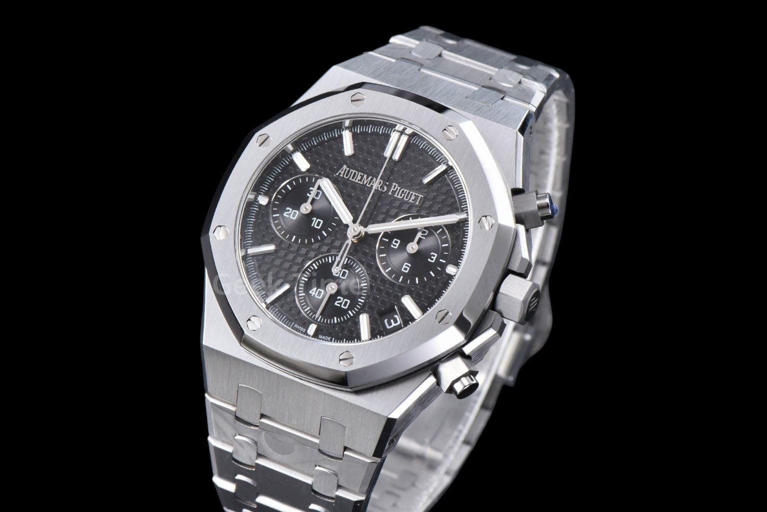 Royal Oak Chronograph 26240 41mm APSF Black Checkered Black Subdial SS Bracelet SH4401 V1