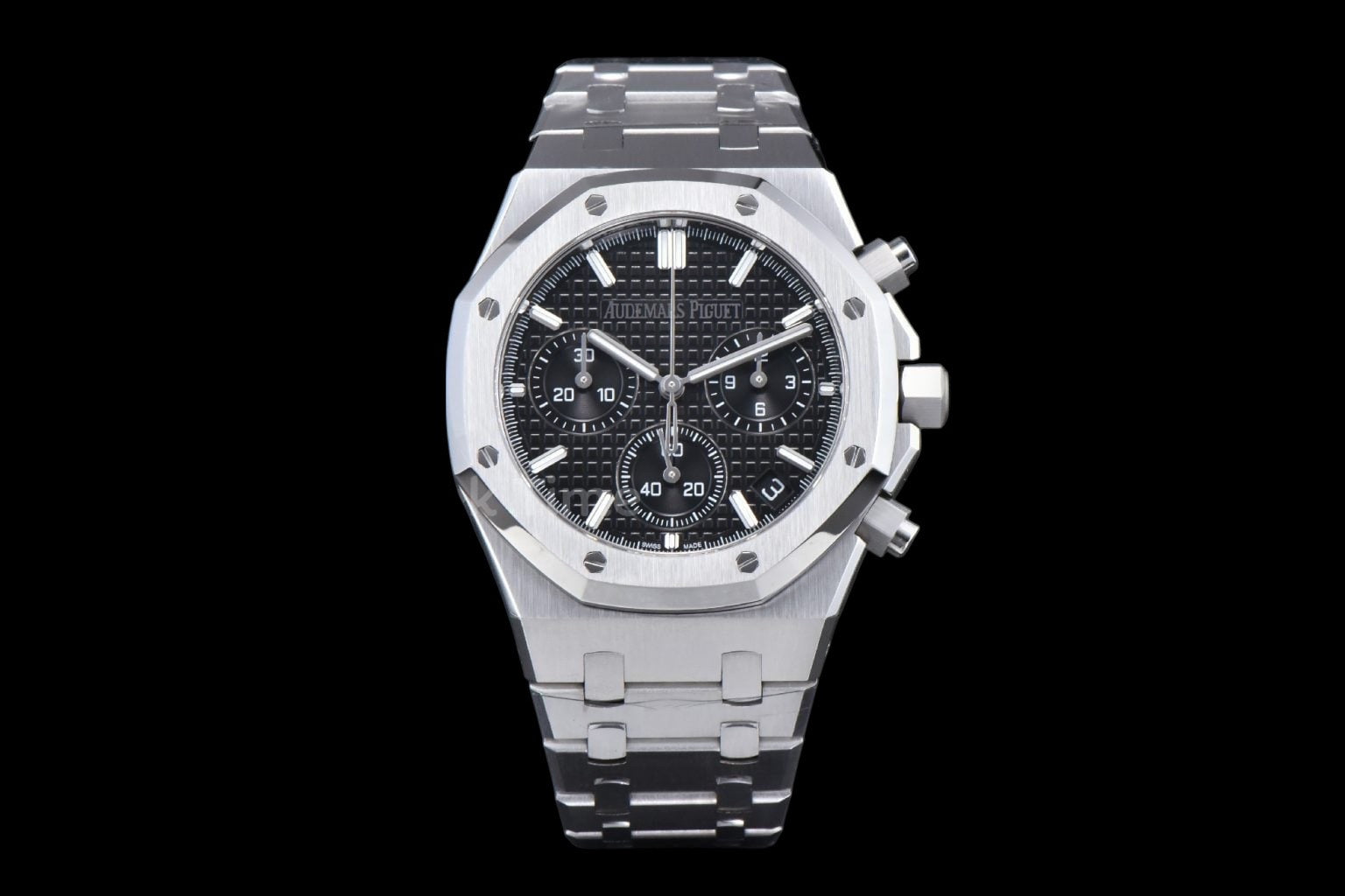 Royal Oak Chronograph 26240 41mm APSF Black Checkered Black Subdial SS Bracelet SH4401 V1