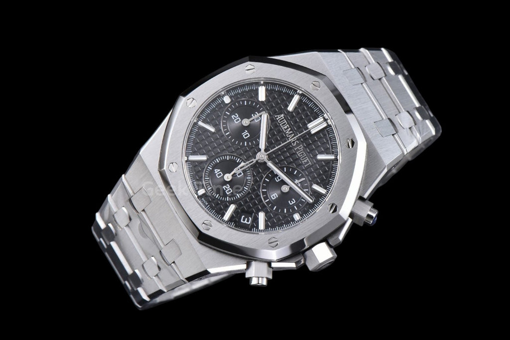 Royal Oak Chronograph 26240 41mm APSF Black Checkered Black Subdial SS Bracelet SH4401 V1