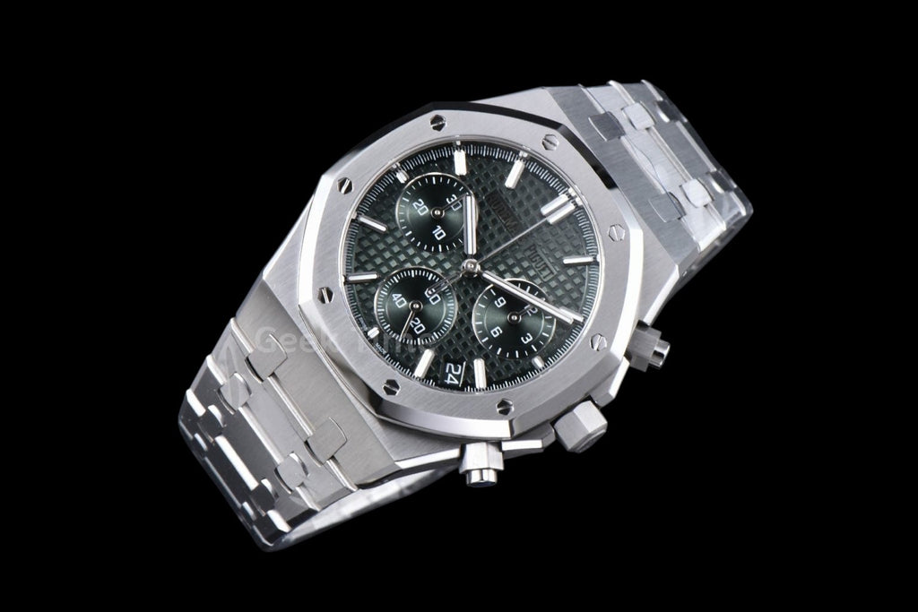 Royal Oak Chronograph 26240 41mm APSF Green Checkered Green Subdial SS Bracelet SH4401 V1