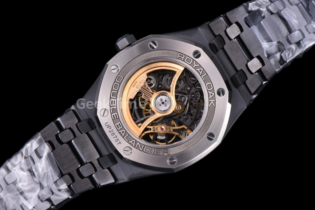 Royal Oak 15416 41mm THBF Skeleton Dial Black Ceramic Case Black Bracelet SA3132