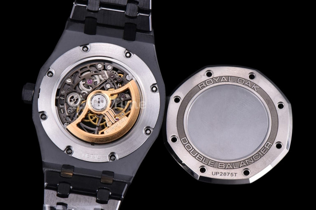 Royal Oak 15416 41mm THBF Skeleton Dial Black Ceramic Case Black Bracelet SA3132