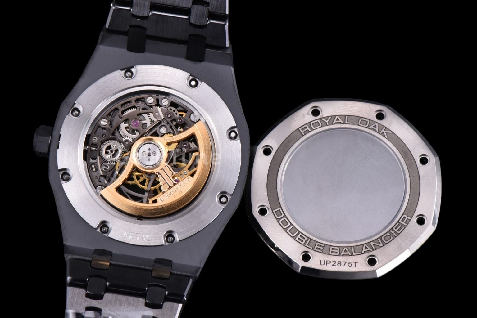 Royal Oak 15416 41mm THBF Skeleton Dial Black Ceramic Case Black Bracelet SA3132