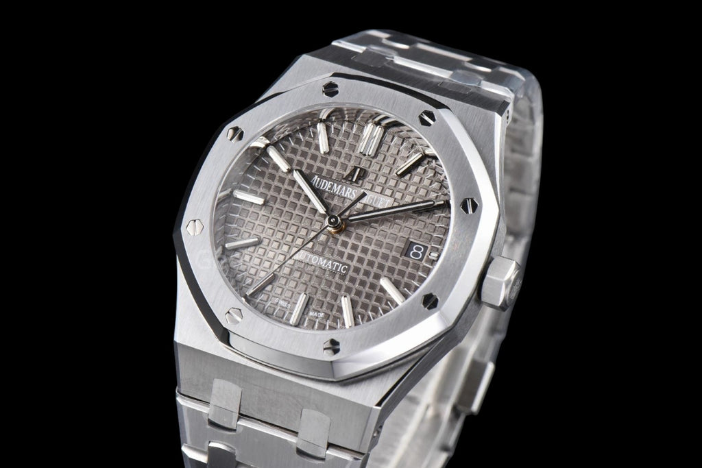 Royal Oak 37mm 15450 ZF Gray Textured Dial SS Bracelet SA3120 Super Clone