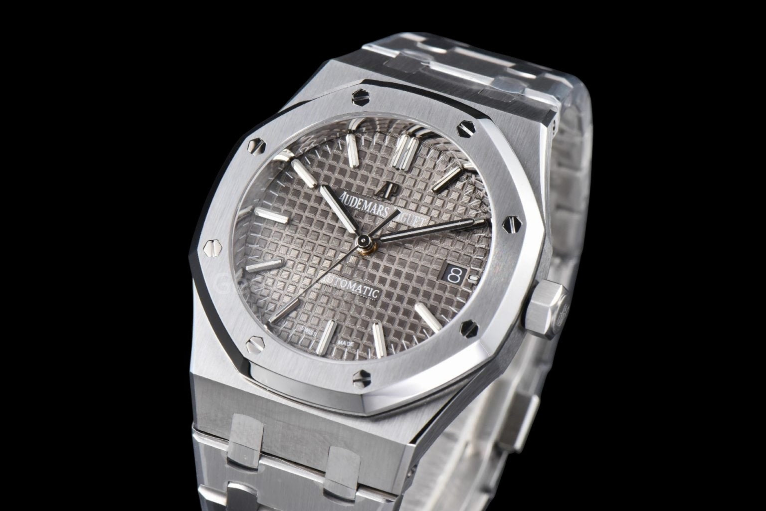 Royal Oak 37mm 15450 ZF Gray Textured Dial SS Bracelet SA3120 Super Clone