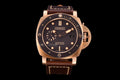 PAM968 47mm Bronzo VSF Brown Ceramic Bezel and Dial Brown