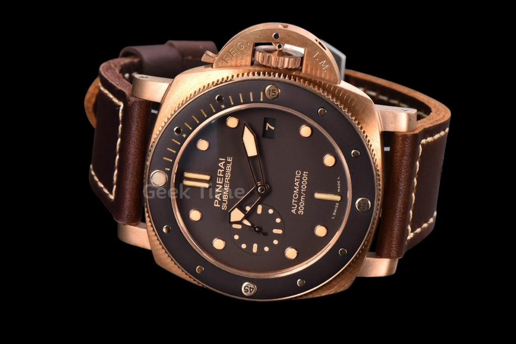 PAM968 47mm Bronzo VSF Brown Ceramic Bezel and Dial Brown