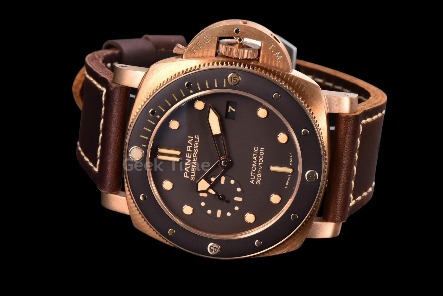 PAM968 47mm Bronzo VSF Brown Ceramic Bezel and Dial Brown